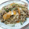JZX729's cooksnap of when they made ◆ 即席１０分！コク旨カレー牛丼 ◆.