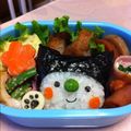 neonachi's cooksnap of when they made ＊キャラ弁＊　黒頭巾の猫だニャー♪.