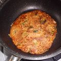 toshiebaba's cooksnap of when they made キムチ入りのねぎ焼き　.