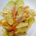 おかちゃんキッチン's cooksnap of when they made ベーコンとキャベツのカレーマヨケチャ炒め.