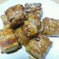 chilio's cooksnap of when they made 簡単テリッテリ！豆腐の豚バラ巻き.