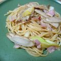 ゃぁゃ's cooksnap of when they made ネギとごぼうのぺペロンチーノ風パスタ☆.