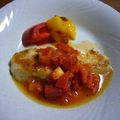 ブルーポピィ's cooksnap of when they made カレイのムニエル～トマトでイタリアン風～.