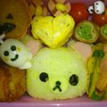 しょちりんこ's cooksnap of when they made コリラックマのおにぎり✿キャラ弁.