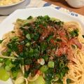 クック49L4Ho☆'s cooksnap of when they made ランチに★長ねぎとベーコンの和風パスタ.
