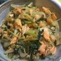 nonriku's cooksnap of when they made 刺身用サーモンでチャンチャン焼き.