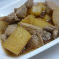 bonnet's cooksnap of when they made さっぱりコッテリ☆豚と大根の甘酢醤油煮.