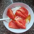 マチルンバ's cooksnap of when they made フルーツトマトみたい！？トマトヨーグルト.