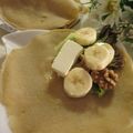 miyuki12's cooksnap of when they made バナナと胡桃とチーズのそば粉クレープ包み.