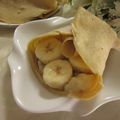 miyuki12's cooksnap of when they made バナナと胡桃とチーズのそば粉クレープ包み.