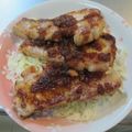 ゆりYO船長's cooksnap of when they made 豚ロース　★新玉ねぎソース★.