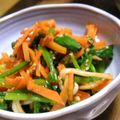 MEGuREEN's cooksnap of when they made ほうれん草とにんじんのピリ辛おひたし.
