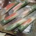 haruiroもも's cooksnap of when they made かにかまで和風生春巻き.