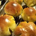 おいしぃ♪'s cooksnap of when they made 本物みたいな♡かぼちゃあんパン.
