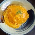 ｈａ−ｒｕ's cooksnap of when they made にんじんの豆乳スープパスタ.