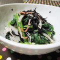 えみんちゅ＊'s cooksnap of when they made ほうれん草とひじきのわさびクリーム和え☆.