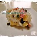 yo0k0's cooksnap of when they made ハムと搾菜の中華おにぎり.