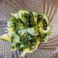 チョコチョコかえる's cooksnap of when they made きゅうりとわかめでスピード酢の物☆.
