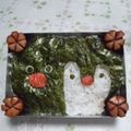 kimiko2564's cooksnap of when they made キャラ弁＊ピングー＆ピンガ のり弁簡単♪.