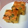 kopipi's cooksnap of when they made ハロウィンに♪かぼちゃのスクエアケーキ！.