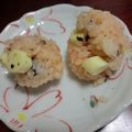 しゅーくりんぐ大好き's cooksnap of when they made 韓国風のりたまチーズおにぎり.