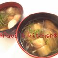 papikun's cooksnap of when they made 経済的☆ちくわとみょうがのすまし汁.