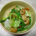 namnan's cooksnap of when they made インゲンとちくわの炒めもの.