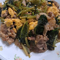 hanemakoo's cooksnap of when they made 簡単！豚こまとほうれん草の甘酢炒め.