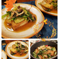 ダッフィーニーうに's cooksnap of when they made 厚揚げと木の子と小松菜のオイスター煮.