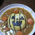☆ヒロッペ☆'s cooksnap of when they made ハロウィンに☆南瓜の簡単デコカレー☆.