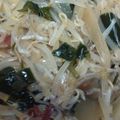 853人も乗れる。's cooksnap of when they made ごま油最高！ワカメともやしのジャコ炒め.