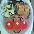 ミクにょんこ's cooksnap of when they made アンパンマン☆キャラ弁.