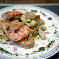 ばじまま's cooksnap of when they made 海老とえりんぎのバジルソース炒め～♫*:.