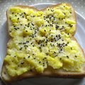 でかおちば's cooksnap of when they made 懐かし味＊サツマイモのトースト.