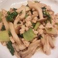 tobilio's cooksnap of when they made チンゲン菜とひき肉の中華風炒め.