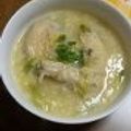 haruiroもも's cooksnap of when they made カブと鶏手羽のサムゲタン風スープ粥.