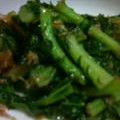 uneune's cooksnap of when they made チーズでコクうま！大根葉のオイマヨ炒め.