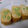 ひぃこ＊'s cooksnap of when they made 枝豆入り明太マヨ風味の卵焼き.