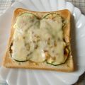 すずきはなこ's cooksnap of when they made ズッキーニのおかかマヨトースト.