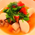 TORACO's cooksnap of when they made 砂肝とトマト、クレソンのFGスープ.