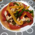 ginger☆'s cooksnap of when they made 鶏肉のカラフルパプリカ炒め♪.