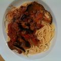 takai's cooksnap of when they made 茄子とひき肉のトマト風味パスタ.