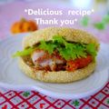 putimiko's cooksnap of when they made シナモン風味★豚小間でとんかつサンド.