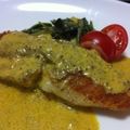 ユキチ子's cooksnap of when they made カレイのカレーマスタードソース.