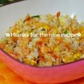 ruruchirin's cooksnap of when they made 甦る★冷凍ご飯のパラパラ鮭チャーハン.