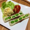 ほのぼのキッチン's cooksnap of when they made お弁当・竹輪の枝豆ボート♪.