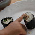 rakuen's cooksnap of when they made 韓国風☆手巻き寿司.