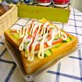 ｘｘyuzumikanｘｘ's cooksnap of when they made ちょっとリッチ❤かにかまチーズトースト.