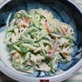 ゆみらんたん's cooksnap of when they made 胡瓜と大根とカニカマの柚子わさびマヨ和え.