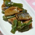 ピンクのたまご's cooksnap of when they made 秋刀魚とししとうの炒め物.